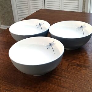 ⭐️Portmeirion Set Of 3 Dragonfly Cereal Bowls⭐️